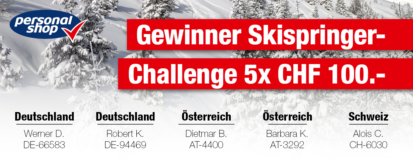 Gewinner Skispringer Challange