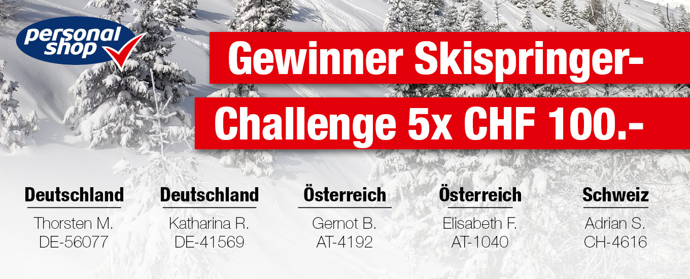 Gewinner Skispringer Challange