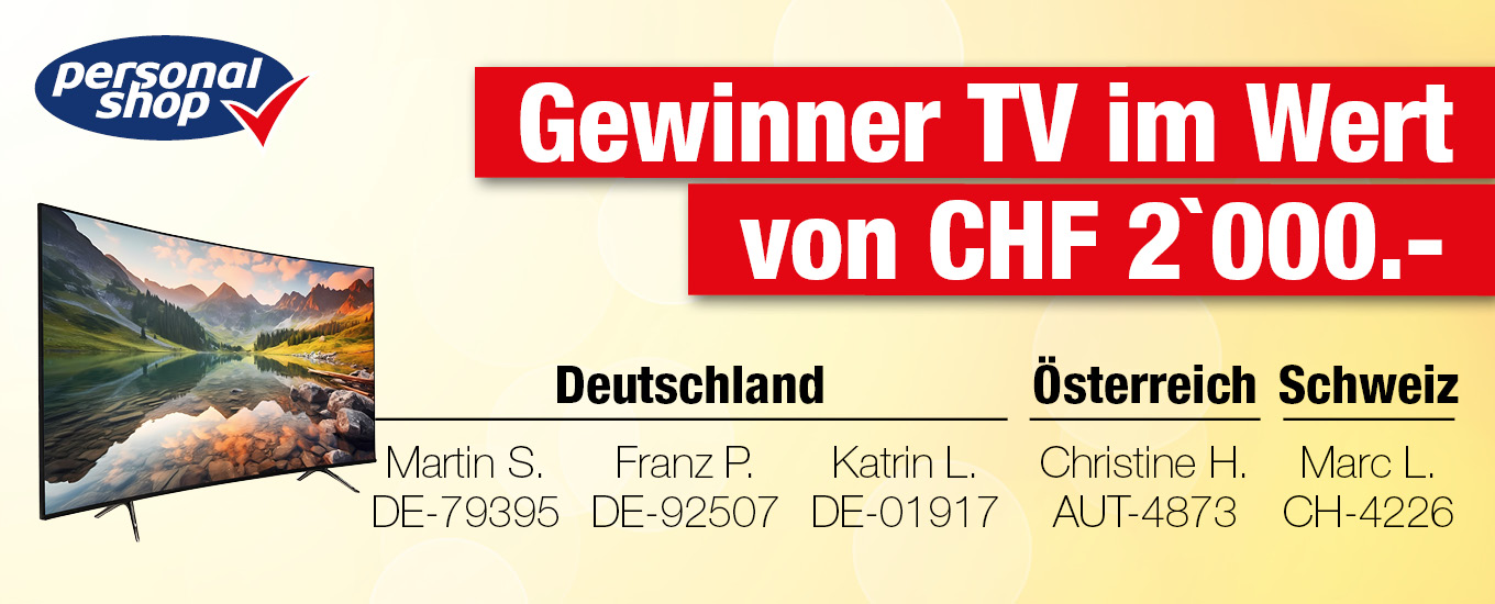 Gewinner des TV CHF 2.000.-
