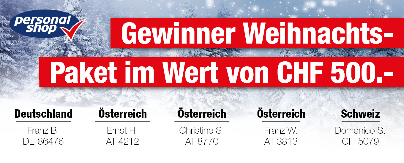Gewinner Weihnachtspaket