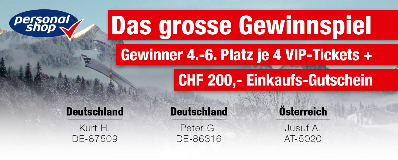 Gewinner 4 VIP-Tickets + Gutschein