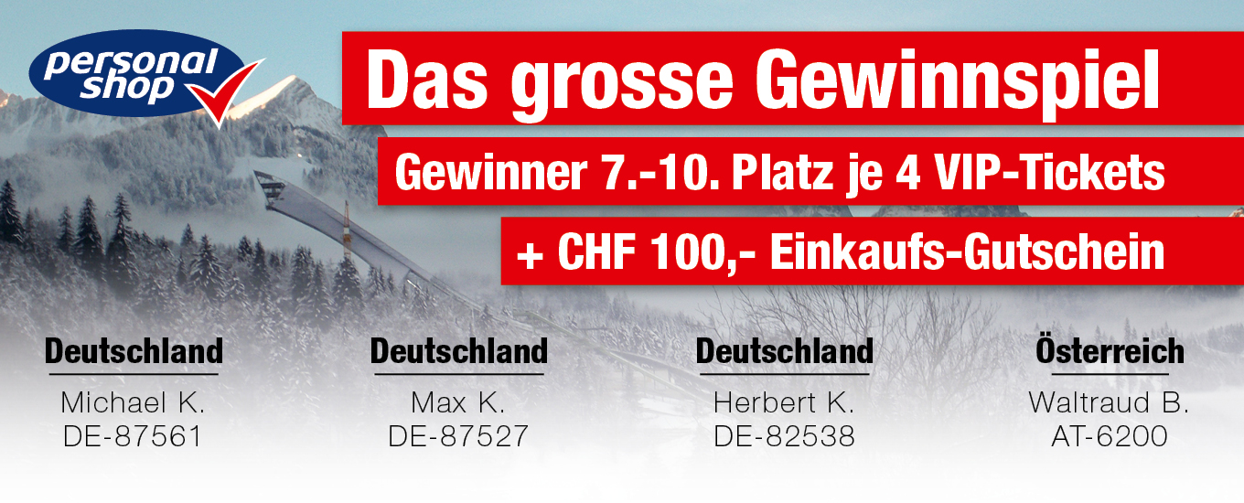 Gewinner 4 VIP-Tickets + Gutschein